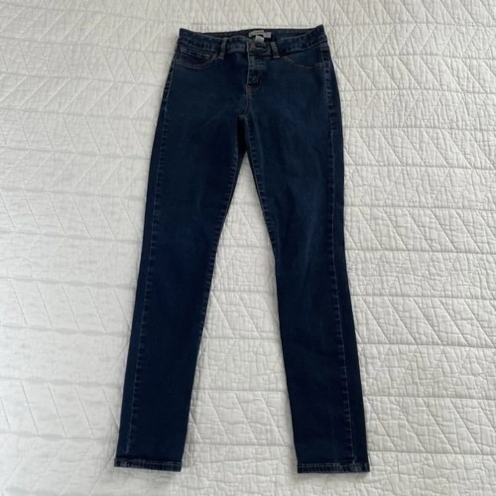 Refuge Girls Skinny Jeans Size 6 Blue Dark Wash Stretch Denim Slim Fit 26